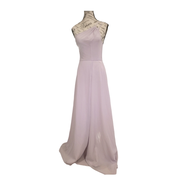 STUNNING SOFT LILAC FULL LENGTH GOWN. SIZE XS never worn - Picture 4 of 16